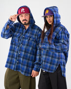 Camicia Blu in Flanella a Quadri | CTDP