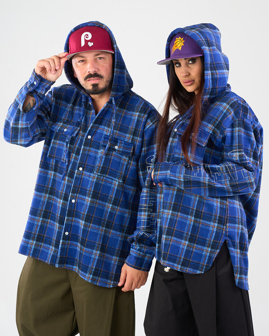 Camicia Blu in Flanella a Quadri | CTDP