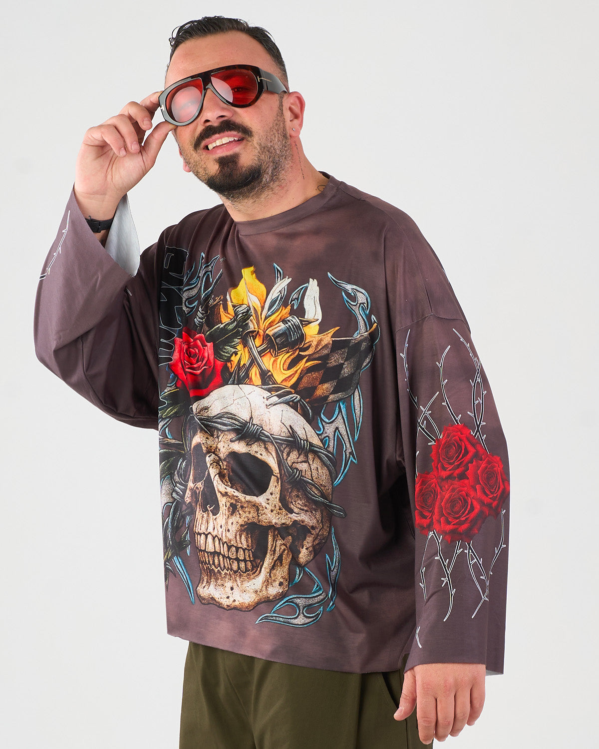 T-Shirt Longsleeve 'Teschio' | CTDP