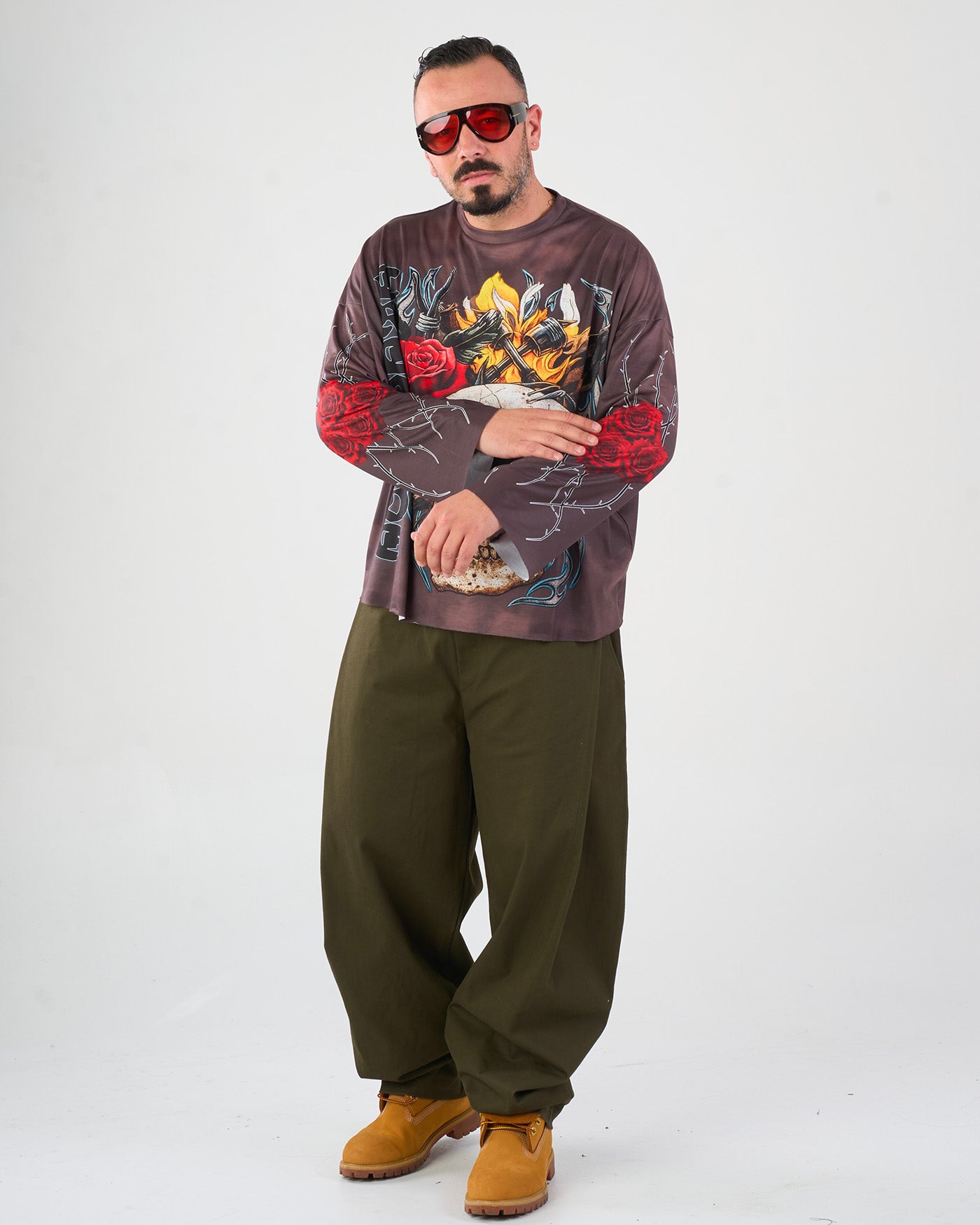 T-Shirt Longsleeve 'Teschio' | CTDP