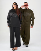 Tuta Coordinata Nera Stampa Strass | CTDP