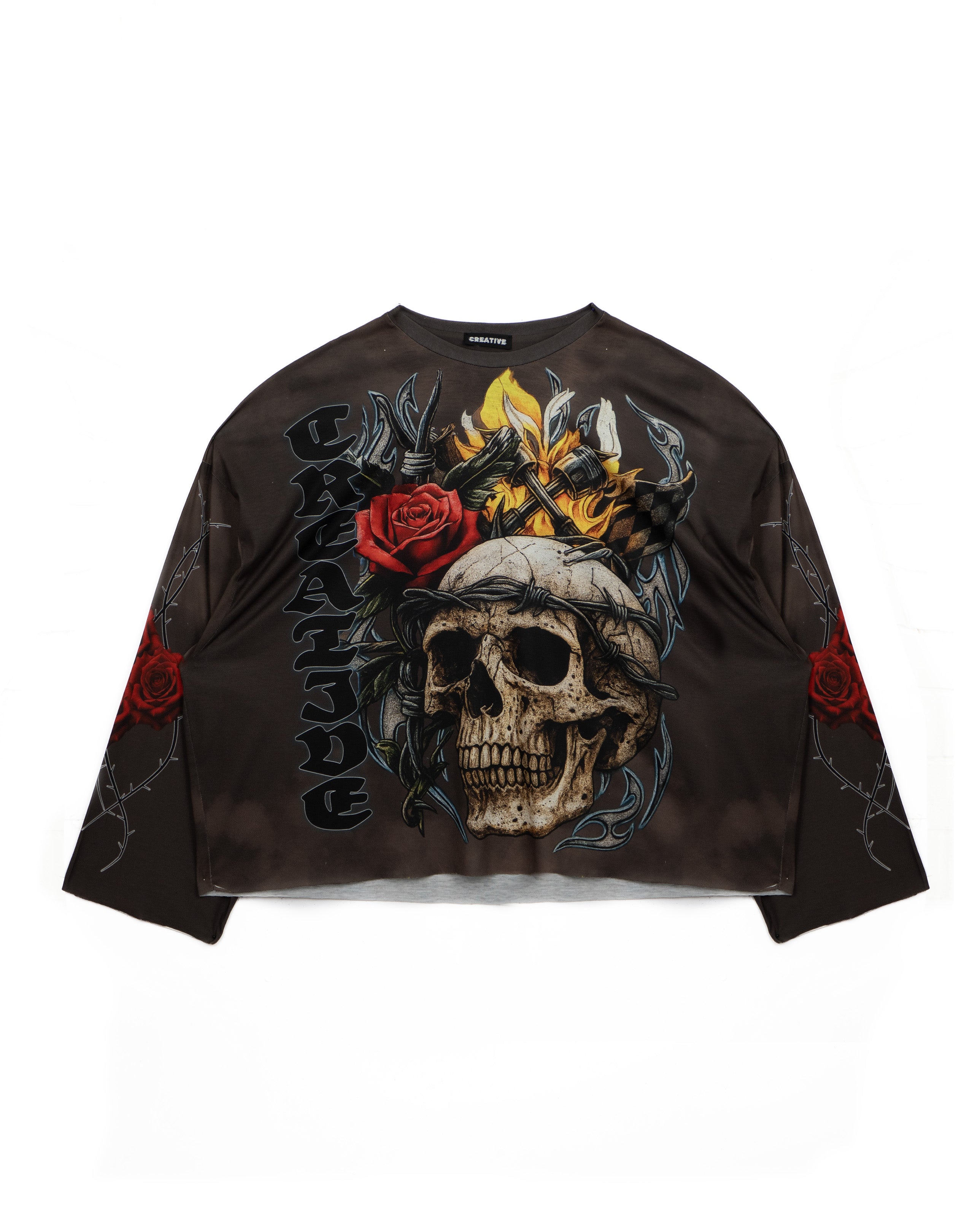 T-Shirt Longsleeve 'Teschio' | CTDP