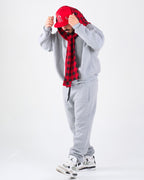 Tuta Grigia Hoodie Cappuccio Scacchi | CTDP