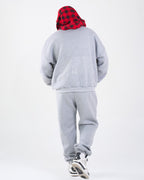 Tuta Grigia Hoodie Cappuccio Scacchi | CTDP