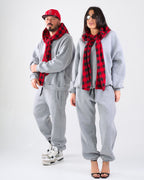 Tuta Grigia Hoodie Cappuccio Scacchi | CTDP