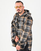 Camicia Beige in Flanella a Quadri | CTDP