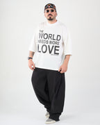 T-Shirt White " The World Needs More Love" | CTDP 