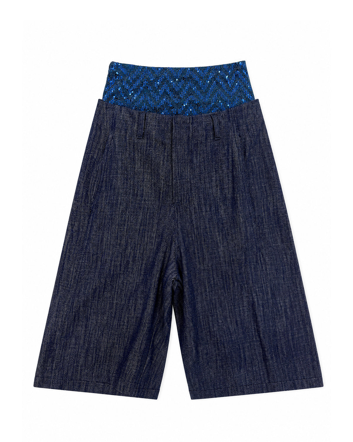 Completo Chevron Blu Paillettes e Denim -CTDP®