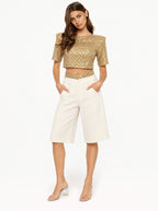 Completo Chevron Oro Paillettes e Denim -CTDP®