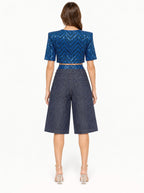 Completo Chevron Blu Paillettes e Denim -CTDP®