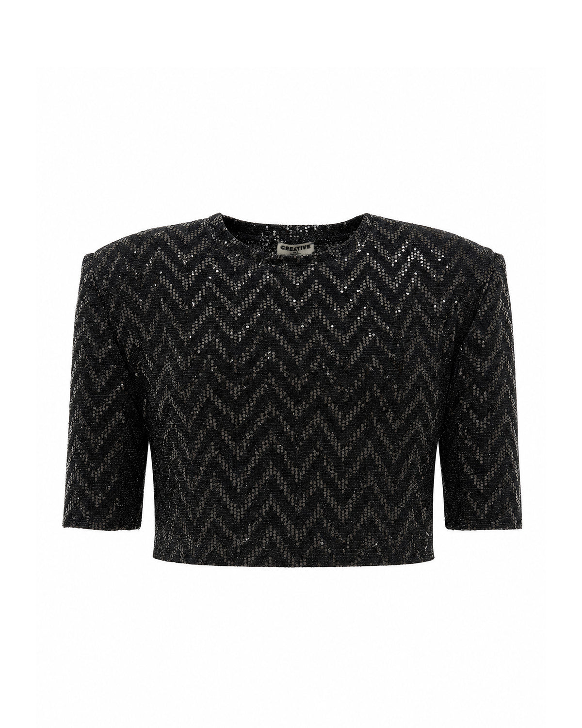 Completo Chevron Nero Paillettes e Denim -CTDP®