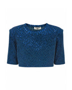 Completo Chevron Blu Paillettes e Denim -CTDP®