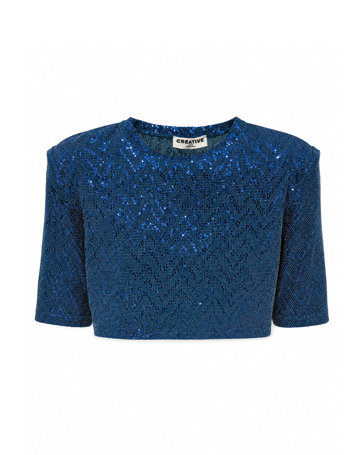 Completo Chevron Blu Paillettes e Denim -CTDP®